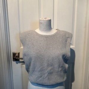 Shoulder Pad Sweater Top